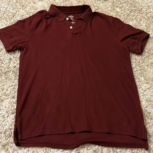 Maroon Collared Shirt